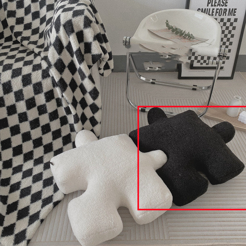 Creative Puzzle Shaped Throw Pillow