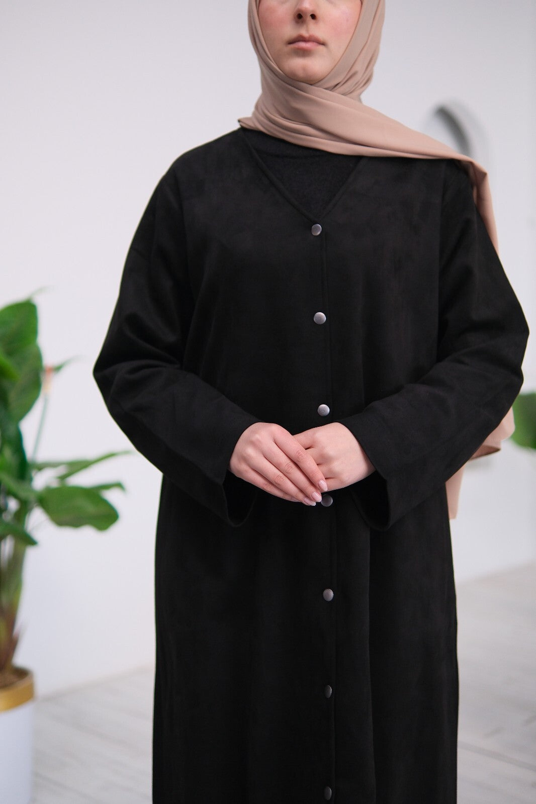 Milena Luxe Suede Abaya