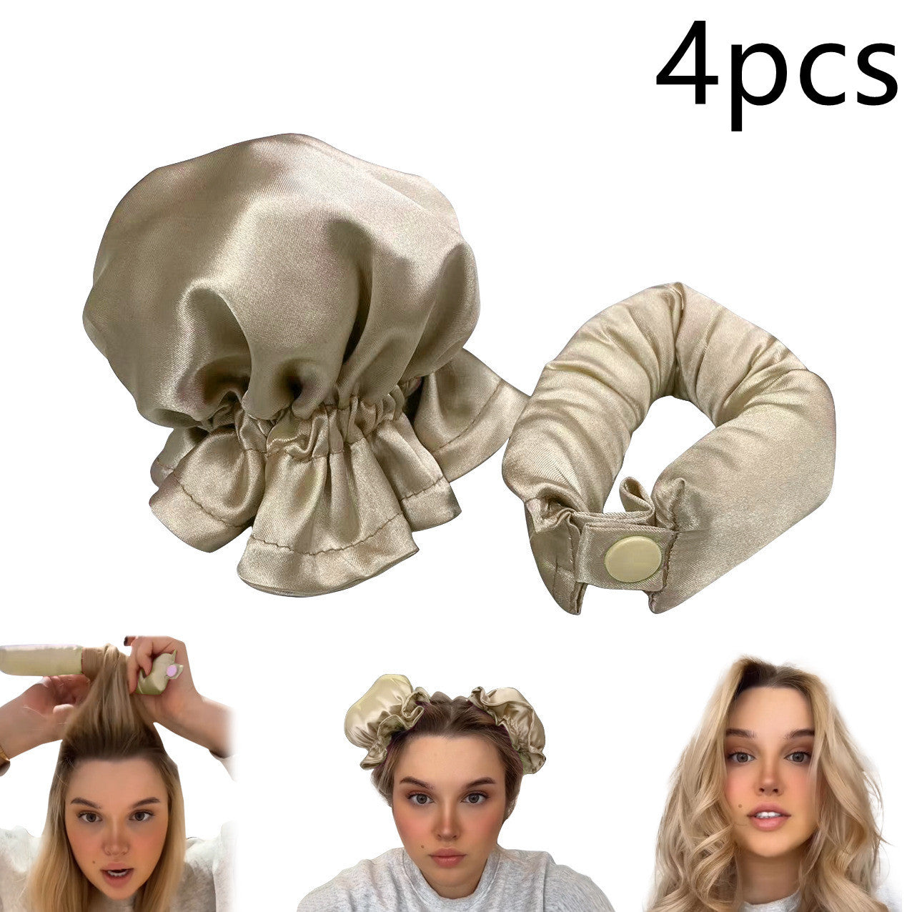 Heatless Cloth-Covered Curling Rod