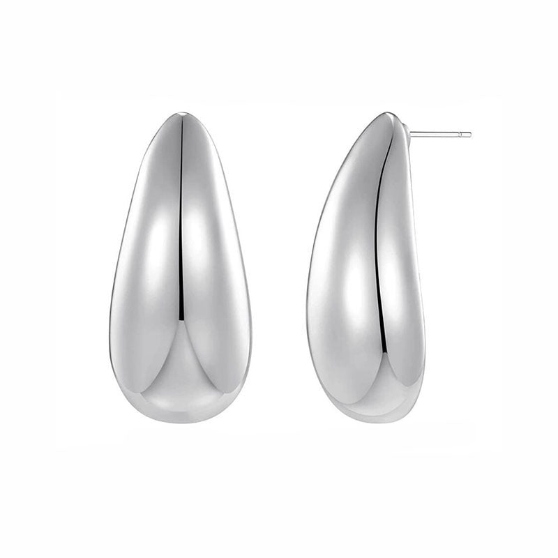 Luxury Metal Water Drop Earrings