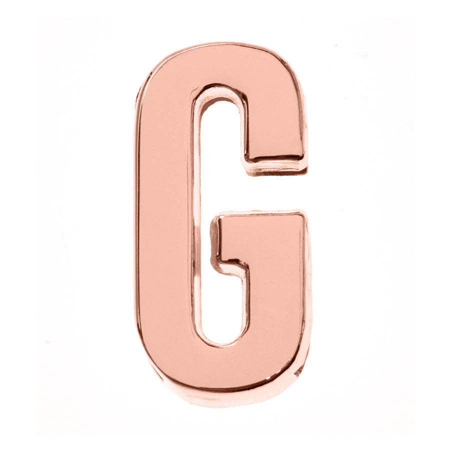 DIY Letter Keychain Glossy Ornament Accessories