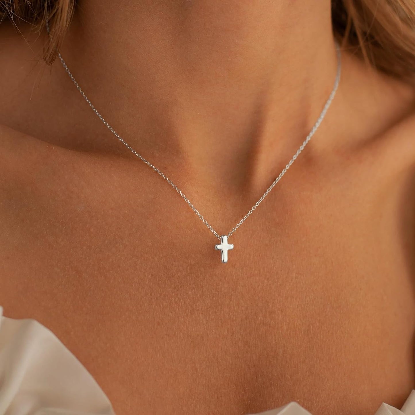 Elegant 14K Gold Plated Cross Necklace — Durable, Hypoallergenic & Timeless