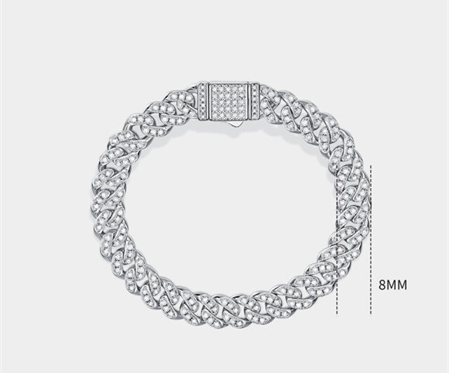 Silver Moissanite Guiding Light Bracelet