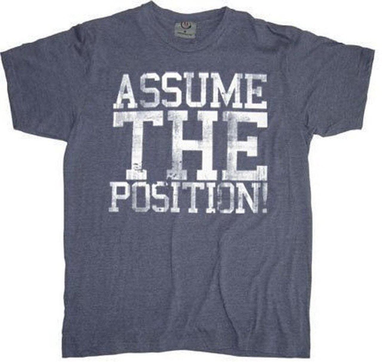 Animal House Assume The Position Adult T-shirt
