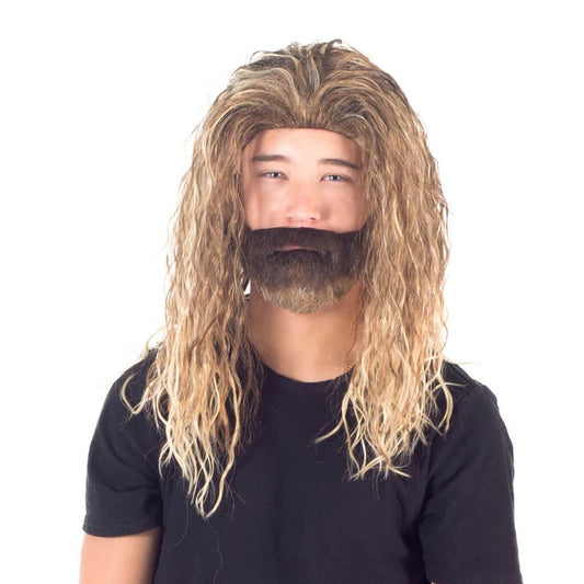 Aquaman Cosplay Costume Wig and Beard Set