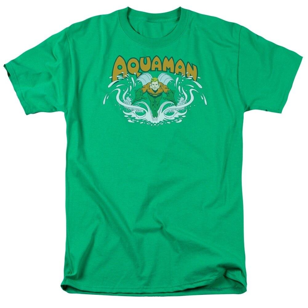 Aquaman Splash Green T-shirt Tee