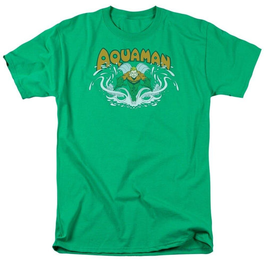 Aquaman Splash Green T-shirt Tee