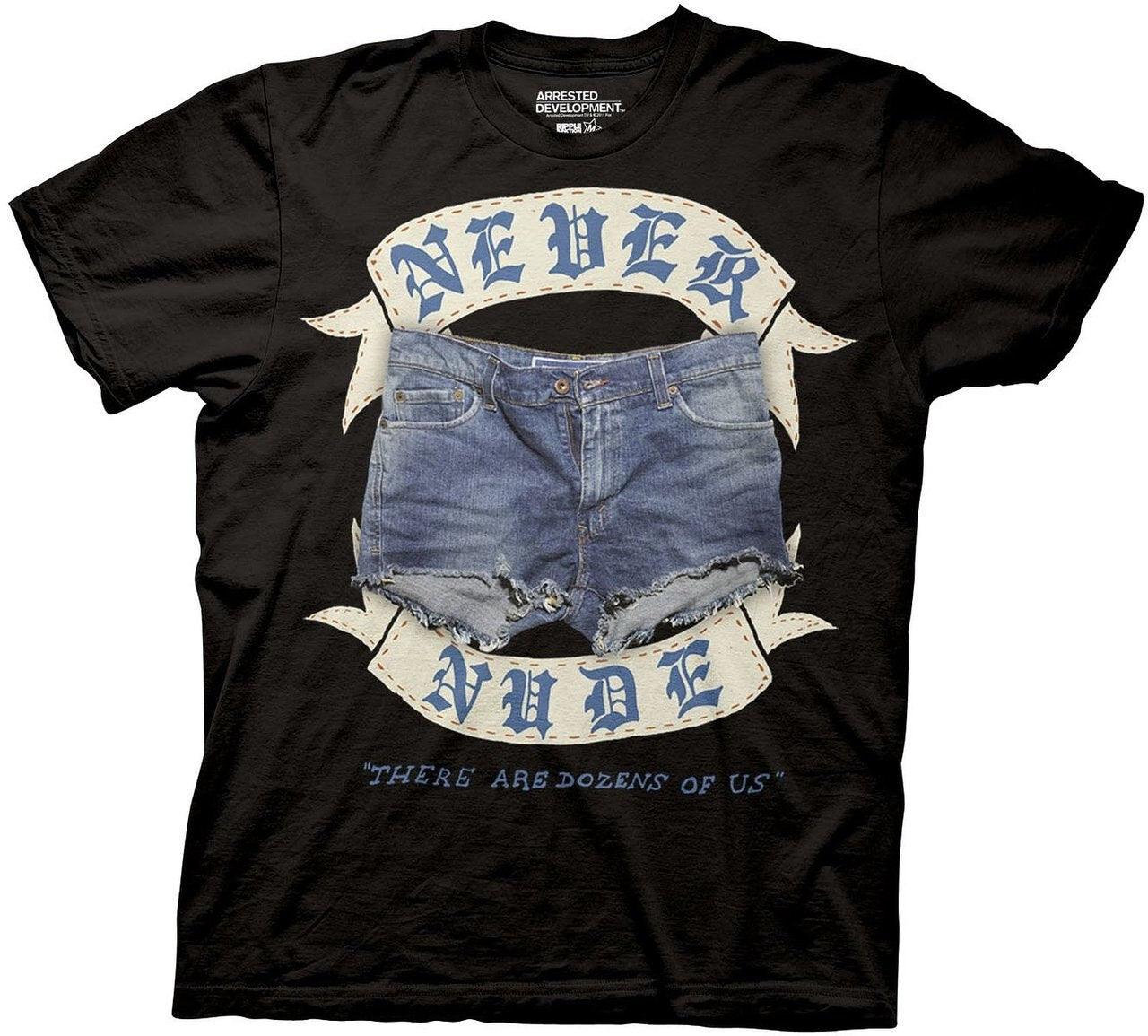 Arrested Development Never Nude Adult T-shirt