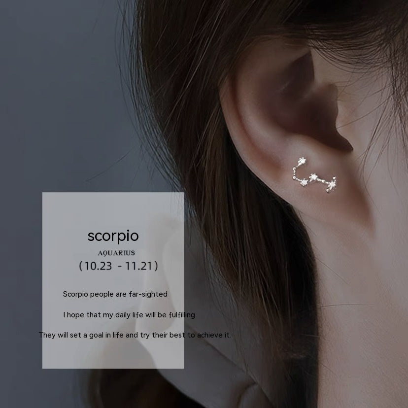 S925 Constellation Stud Earrings