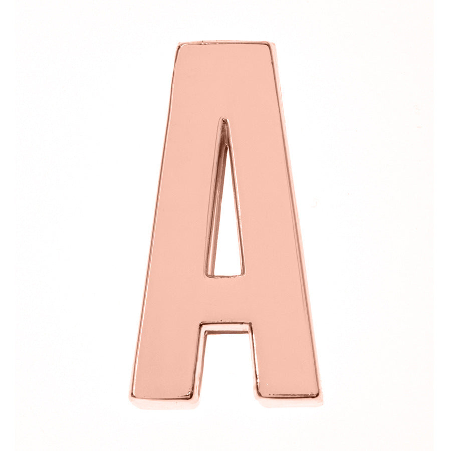 DIY Letter Keychain Glossy Ornament Accessories