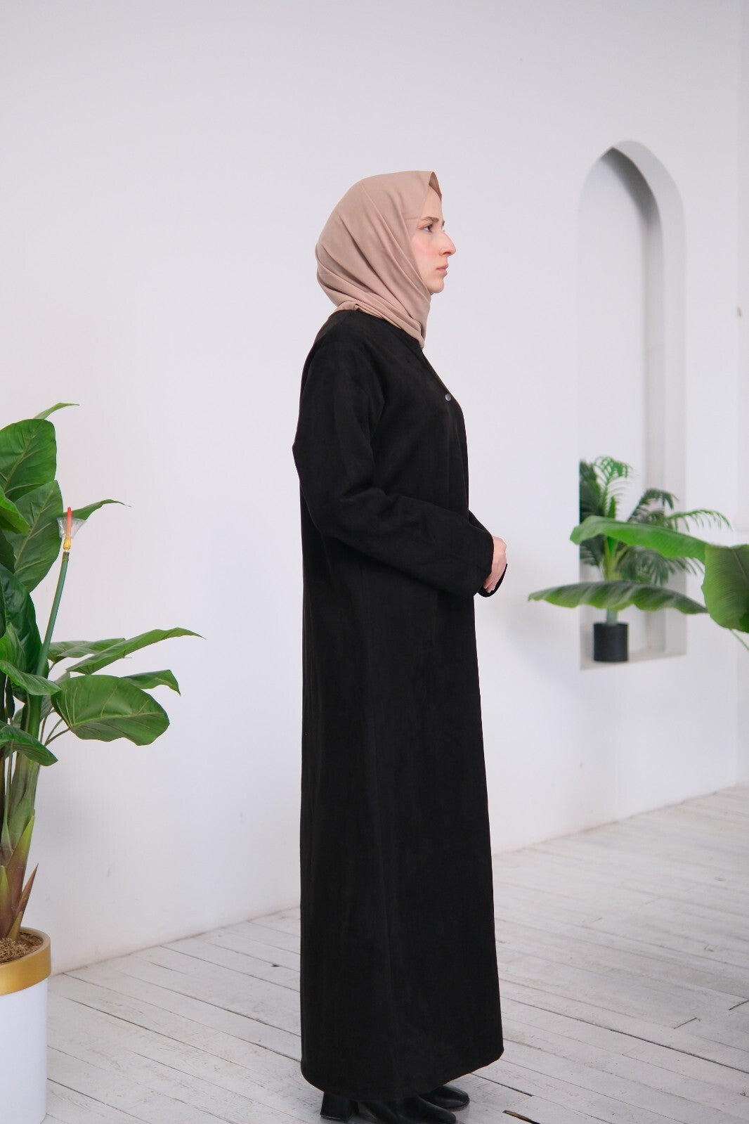 Milena Luxe Suede Abaya