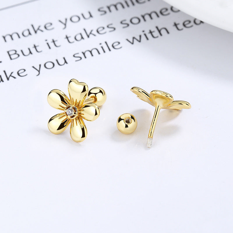 Five Petal Flower Bud Earrings