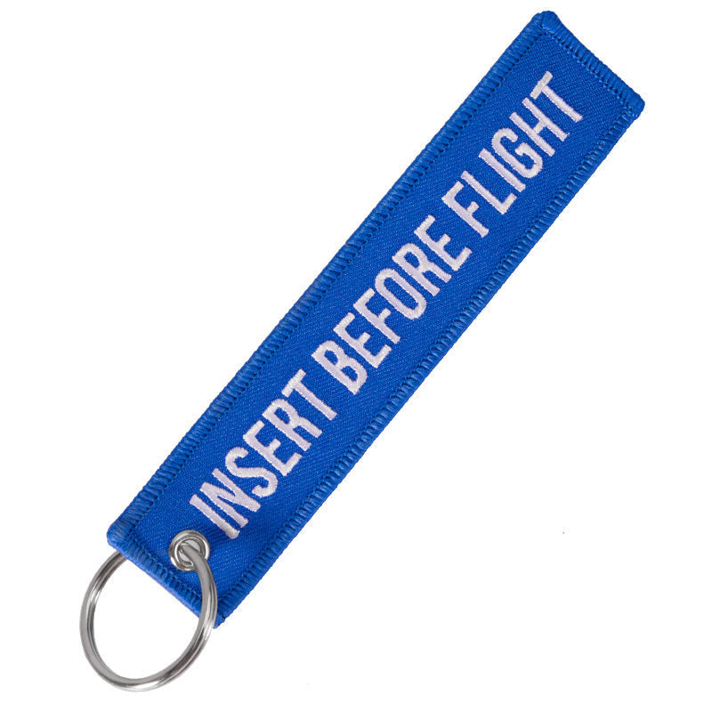 Double Sided Embroidered Keychain Ornament