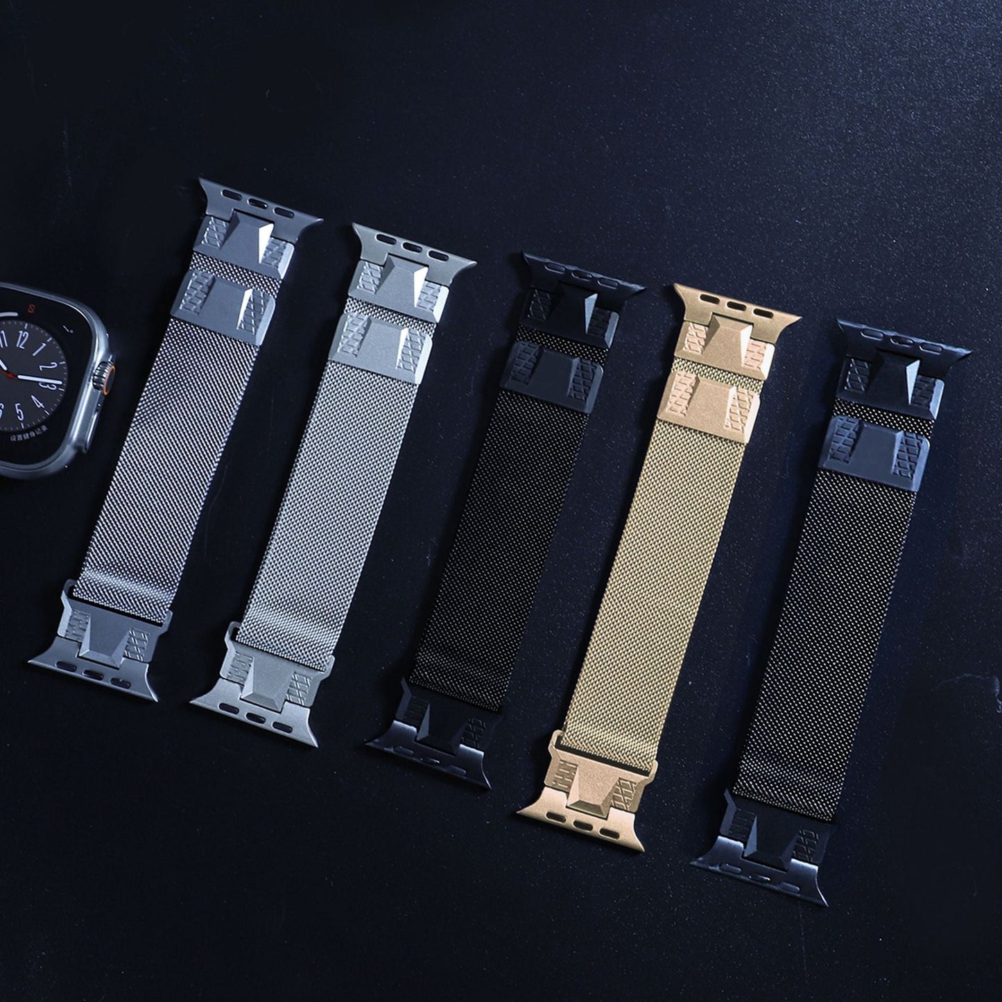 Simple And Fashionable Solid Color Stainless Steel Strap