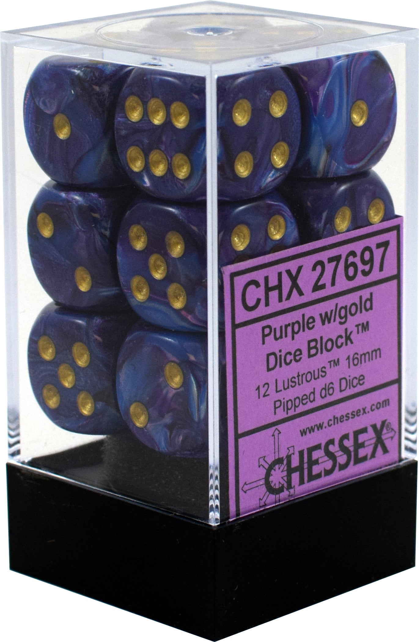 Chessex: D6 Lustrous DICE SET - 16MM