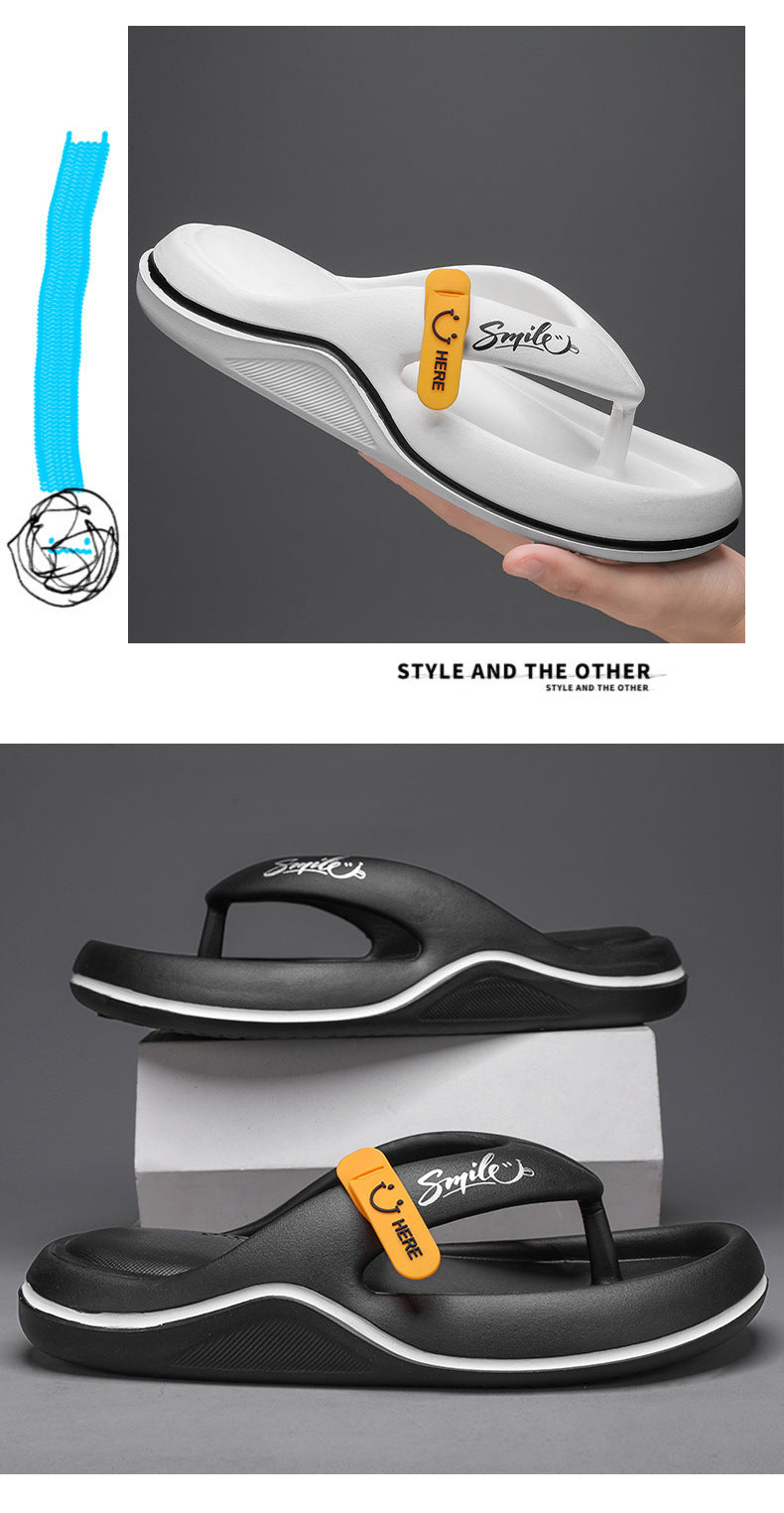 Men's Casual Flip Flops: Outer Wear, All-matching Beach Slippers