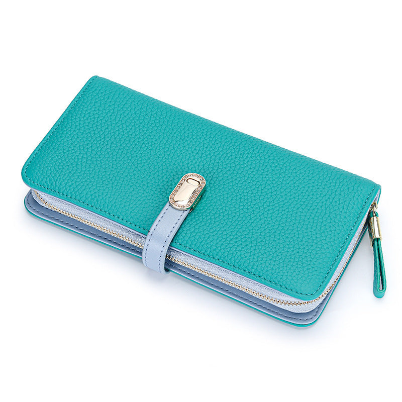 Large Capacity Zipper Handbag with Phone Holder