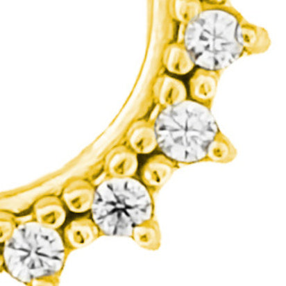 Lace Inlaid Zircon Nose Ring