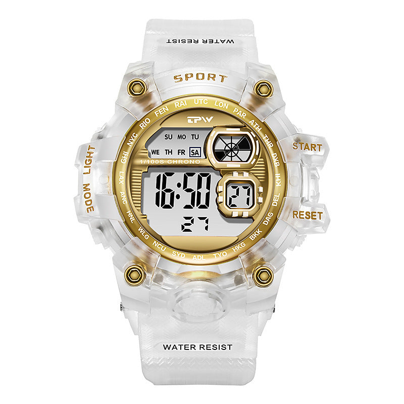 In Stock LED Electronic Waterproof Watch for Ladies