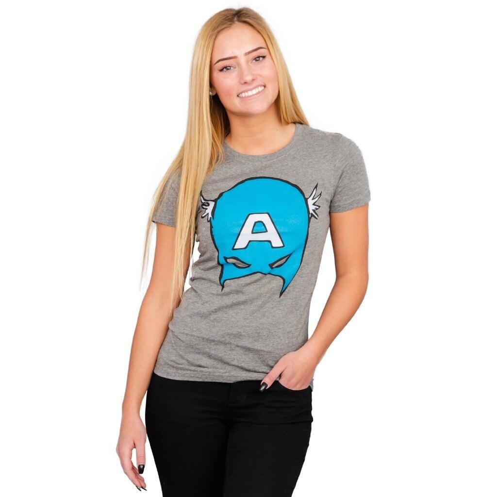 Captain America Big Blue A Mask T-Shirt