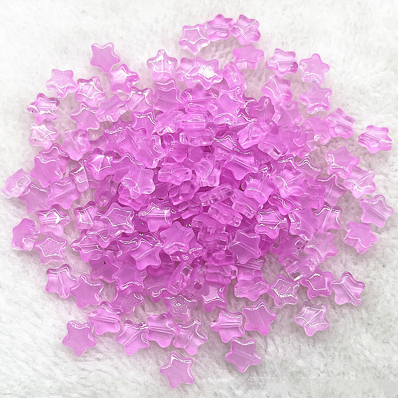 8mm Gold Pentagram Glaze Beads