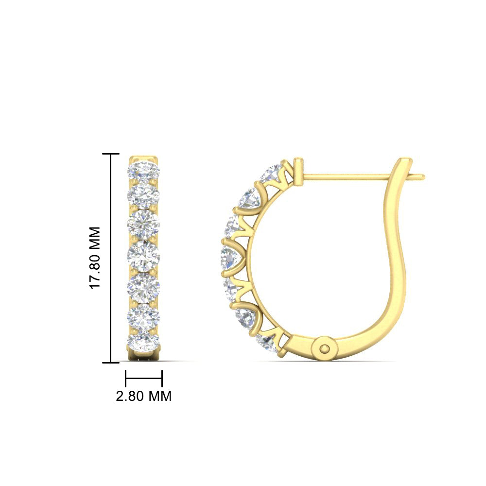 Modern Huggie Hoop Earrings