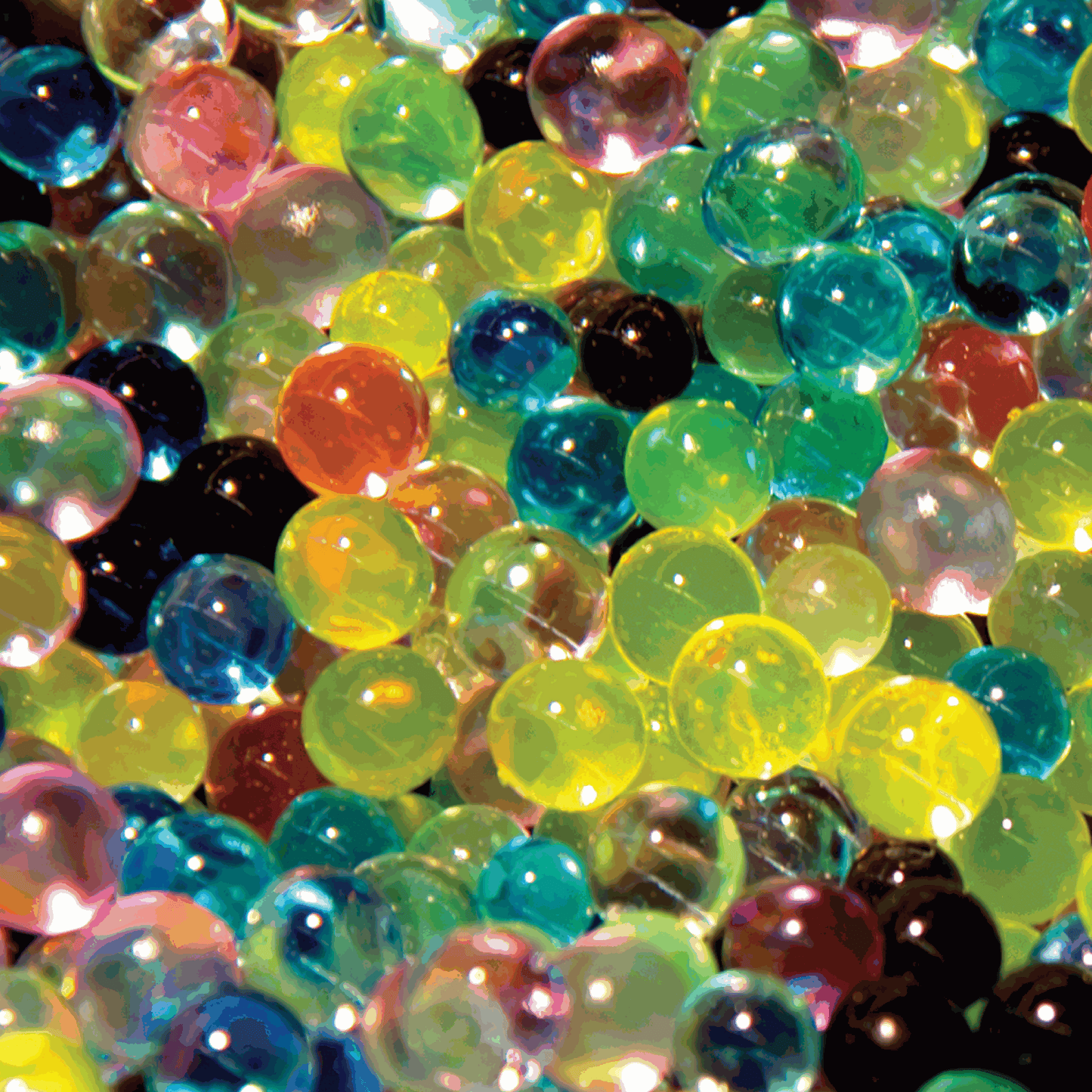 Swell polymer spheres (multi-colored)