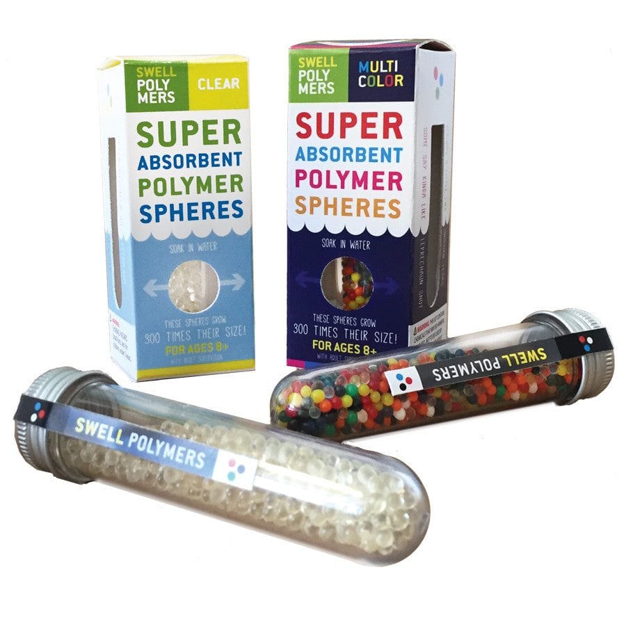 Swell polymer spheres (multi-colored)