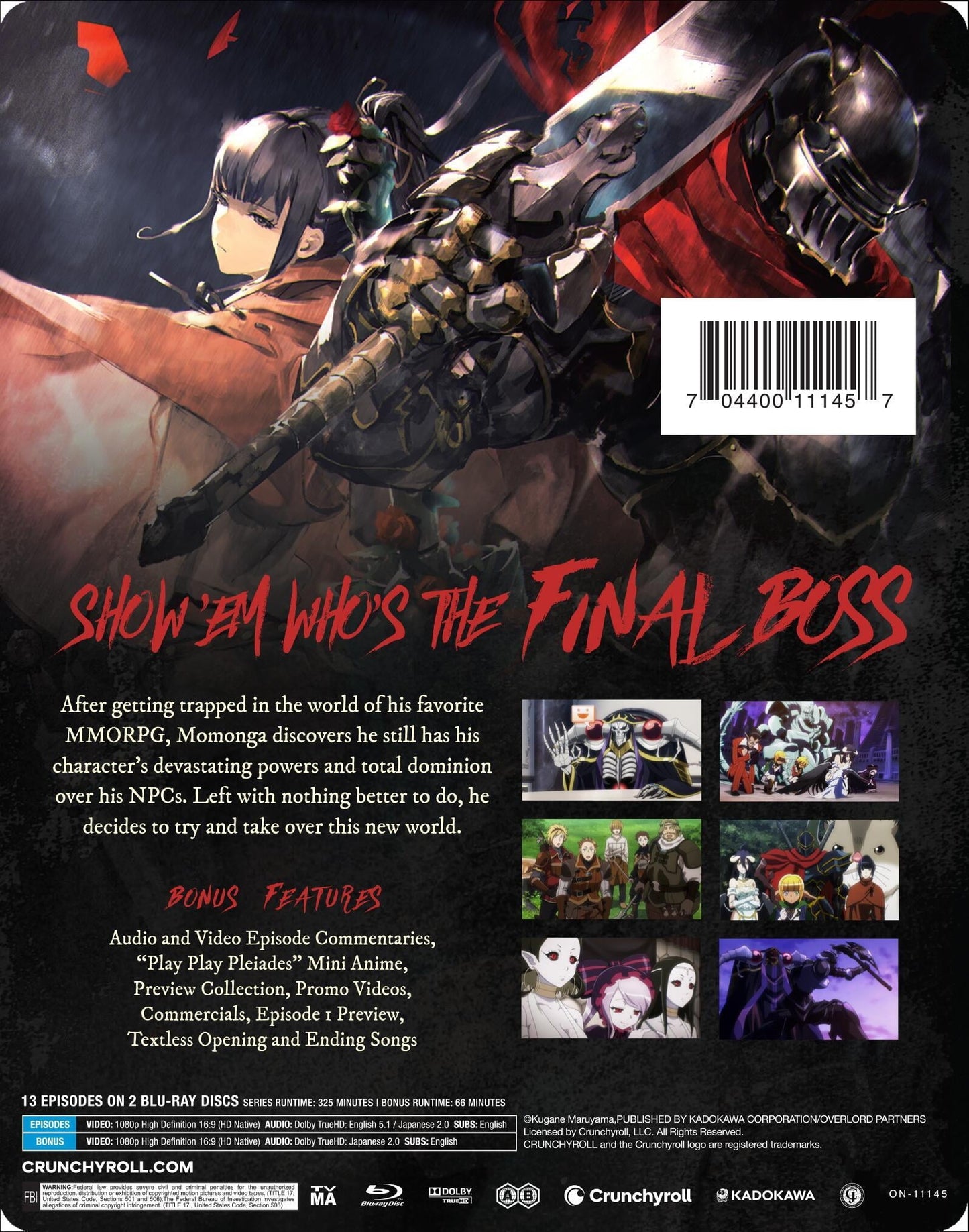 Overlord: Season 1 - Limited Edition Steelbook (Blu-ray)