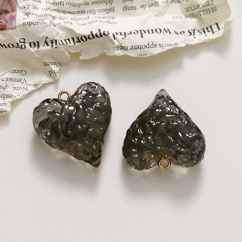 Resin Ice Texture Earrings DIY Accessories