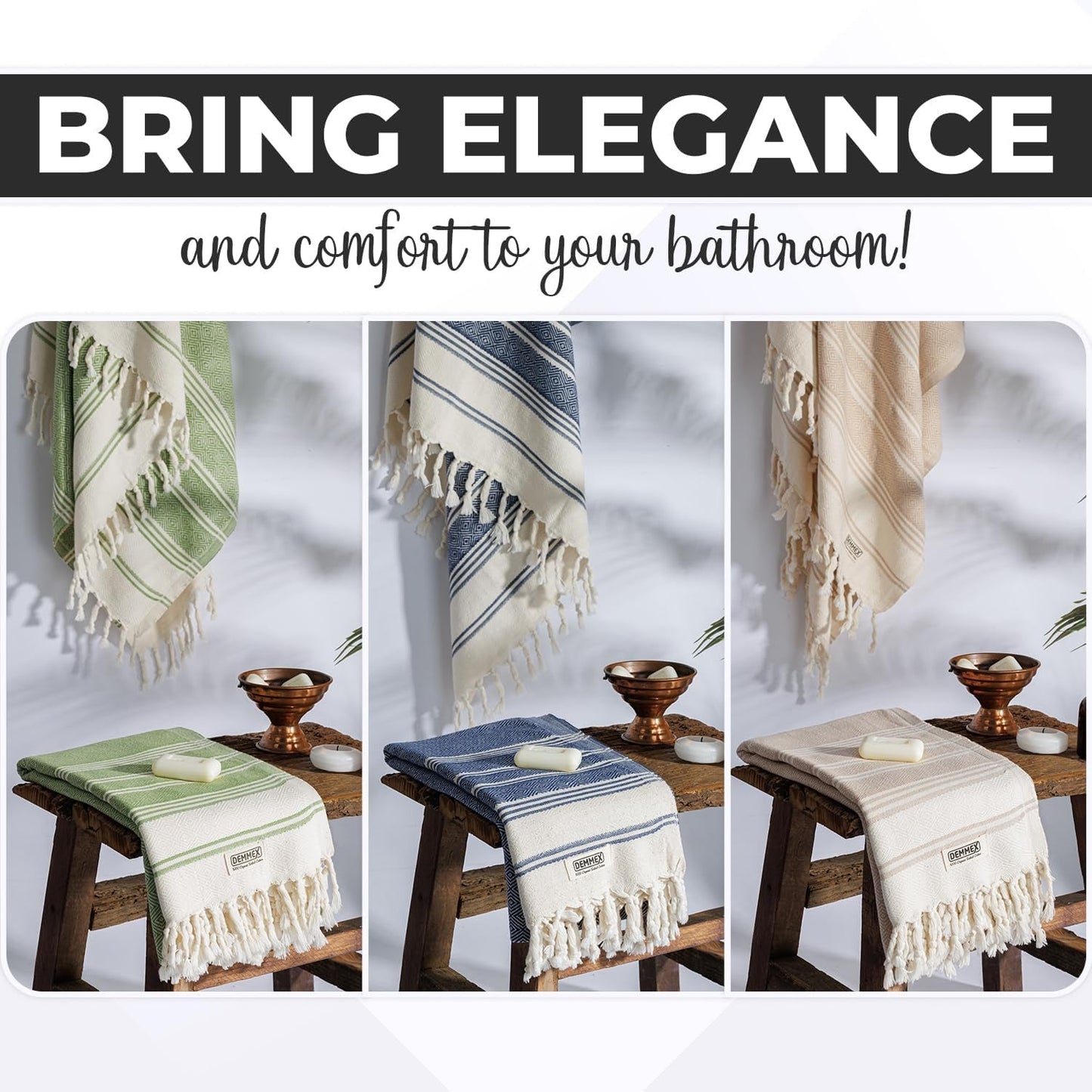 Indulge in the Luxury of 100% Certified Organic Turkish Cotton Towels