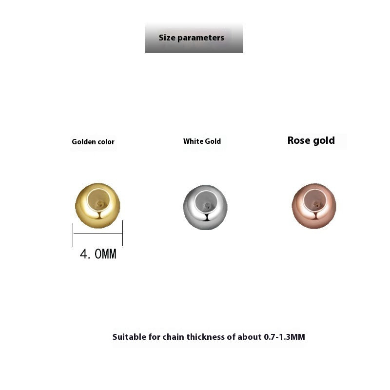 S925 Sterling Silver Adjustable Silicone Ball Plunger Beads