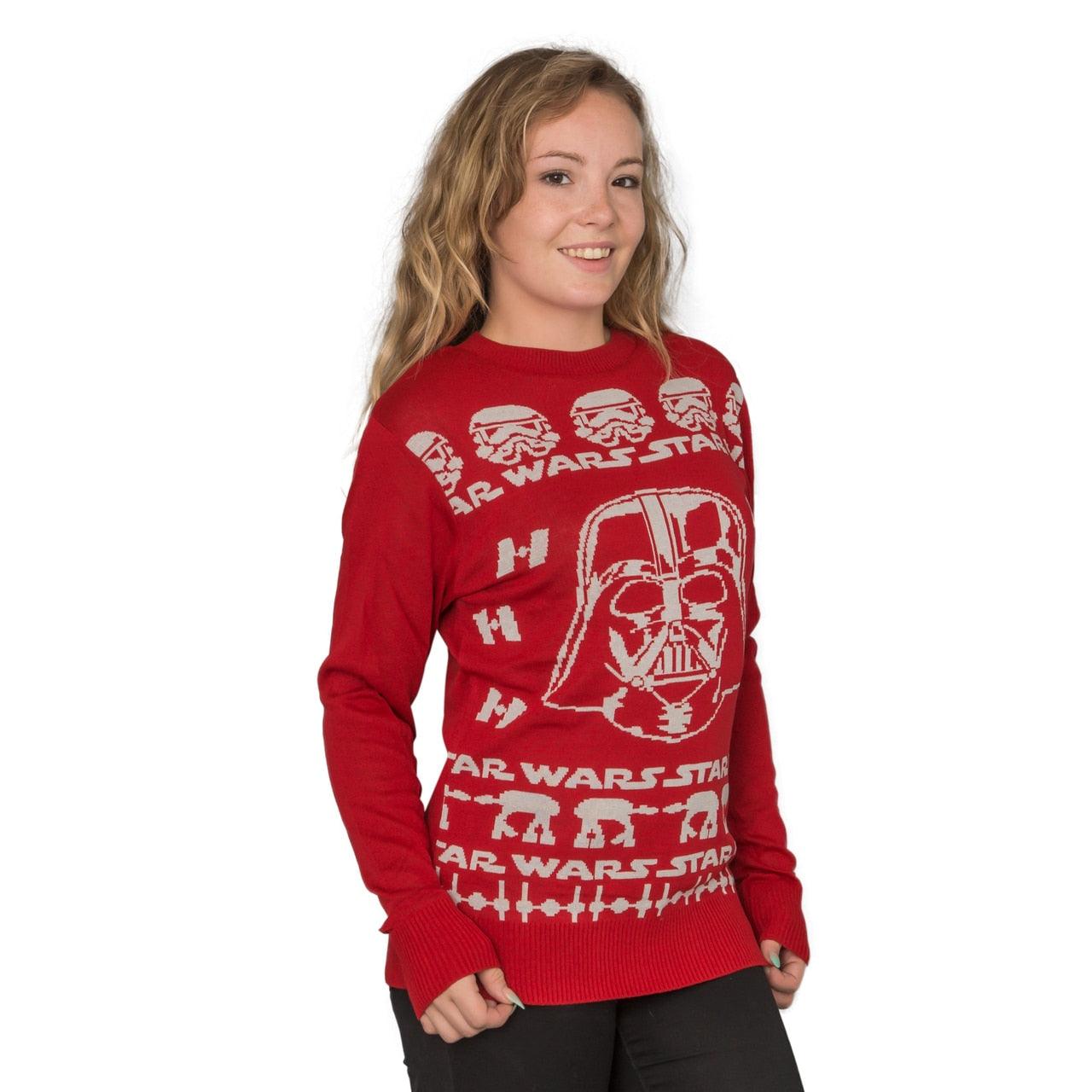 Darth Vader Adult Red Sweater