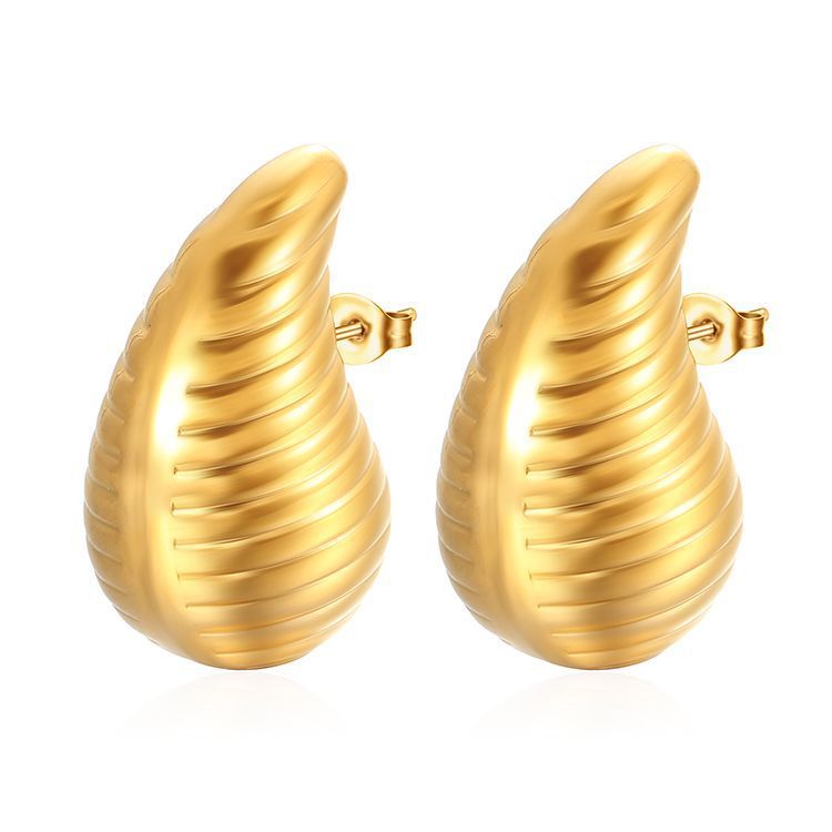 Women's Fashion Stainless Steel Droplet Earrings