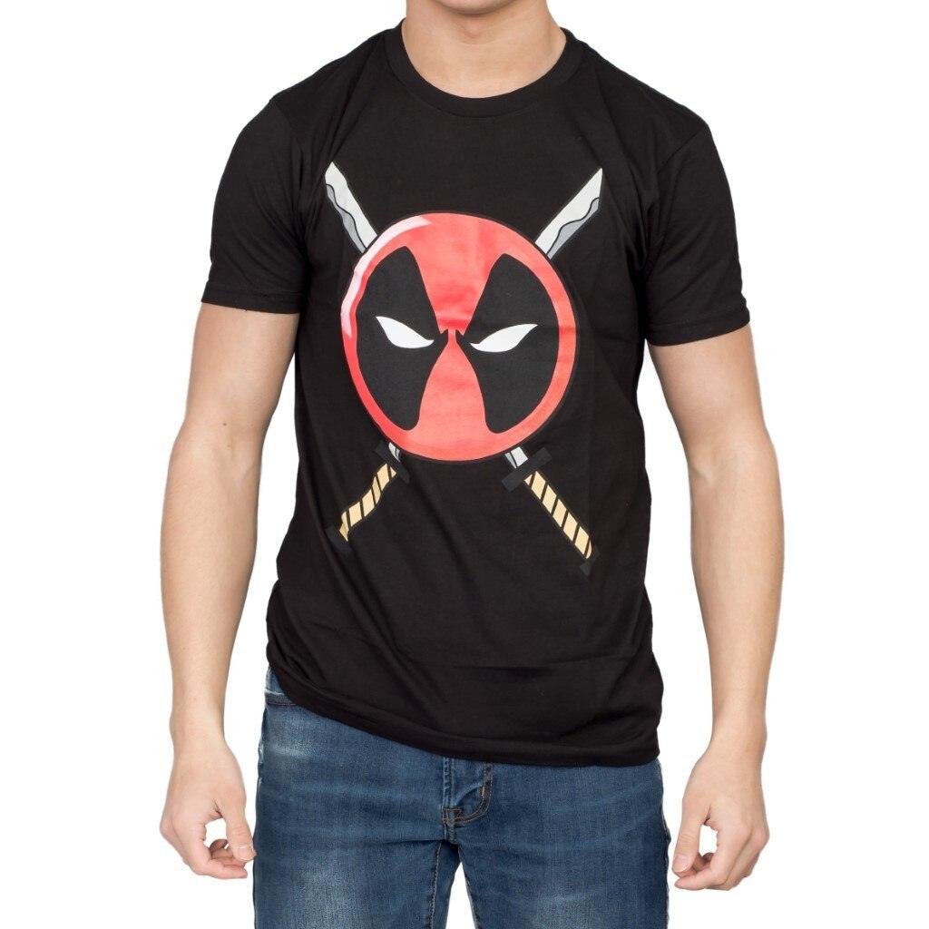Deadpool Icon Logo and Swords T-shirt