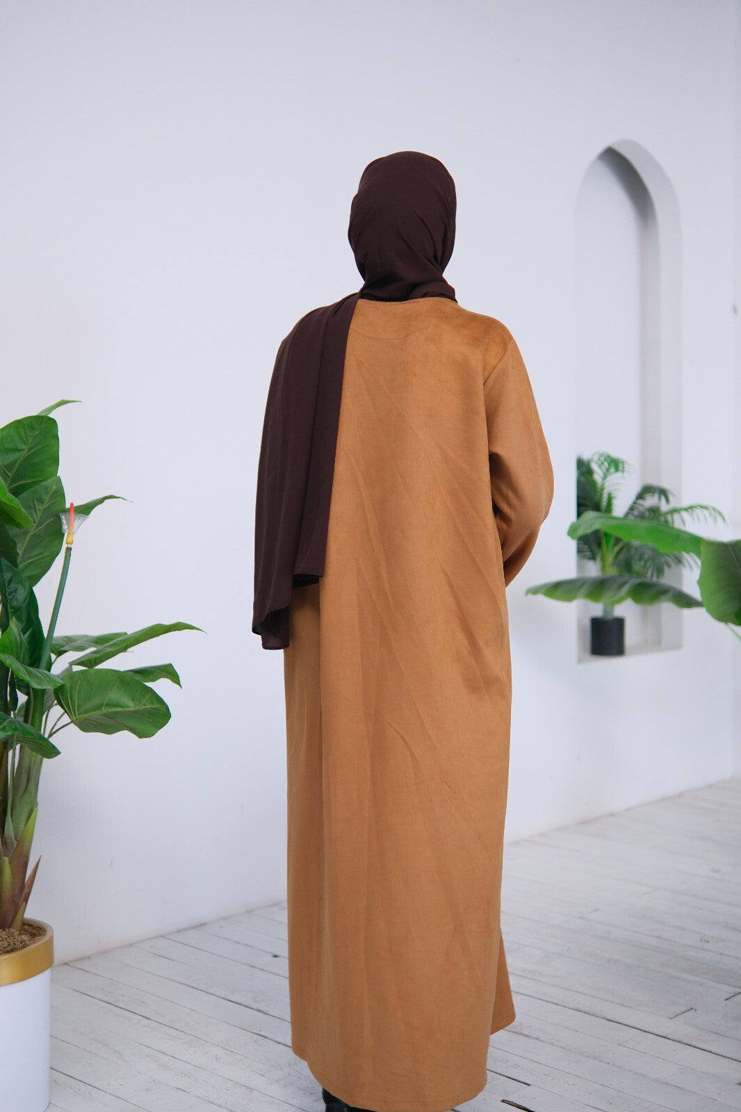 Milena Luxe Suede Abaya