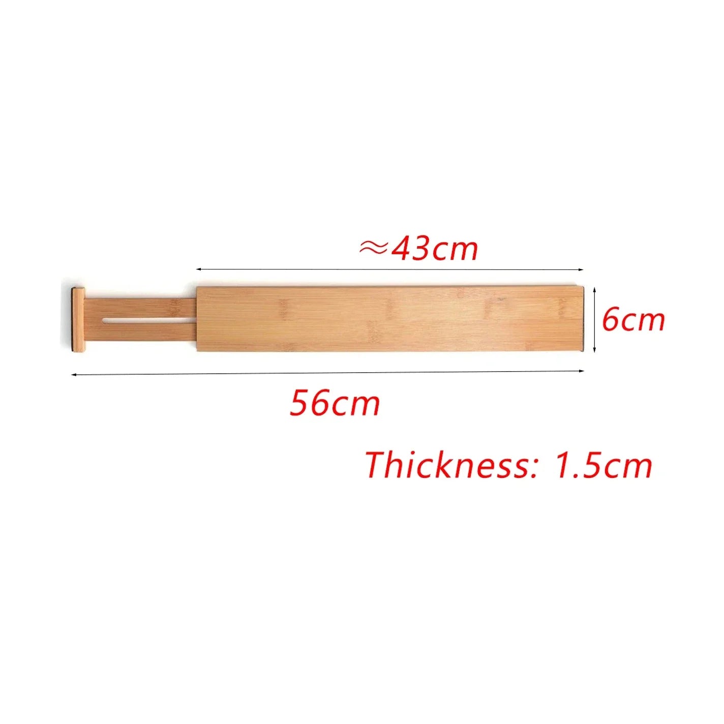 Bamboo Expandable Strip Bamboo Drawer Partition Expandable Drawer Partition Convenient Bamboo Divider Drawer Organization