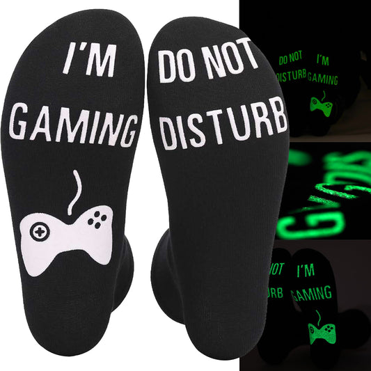 DO NOT DISTURB Short Socks Glue Letter Printing Socks Men's Mid-Tube Game Socks