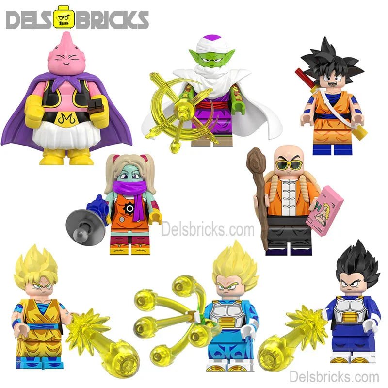 Dragon Ball Z Super set of 8 Lego Minifigures Custom Anime Toys 3