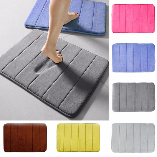 Memory Foam Bathroom Mat Absorbent, Non-Slip