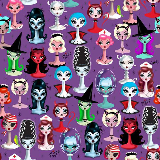 "Spooky Dolls" Leggings by Miss Fluff x Lipstick & Chrome TC2