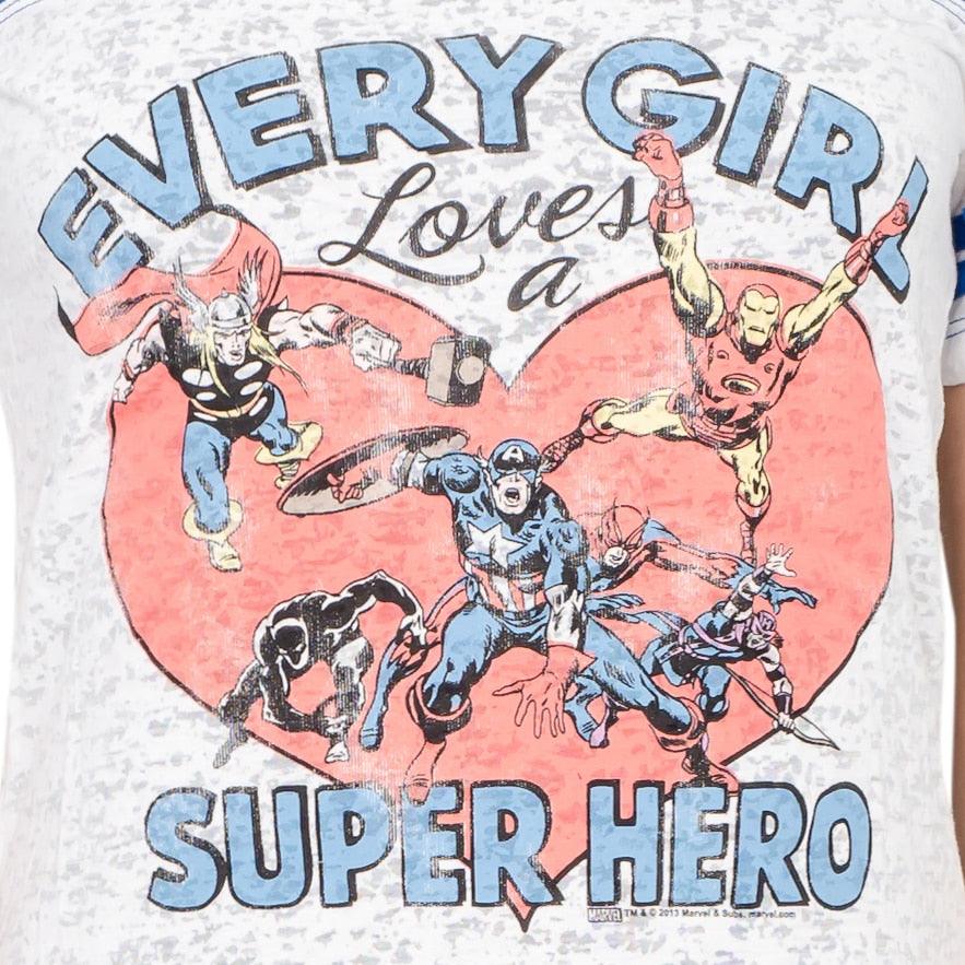 Every Girl Loves a Super Hero Juniors T-shirt