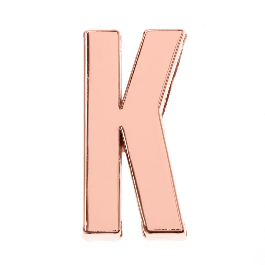 DIY Letter Keychain Glossy Ornament Accessories