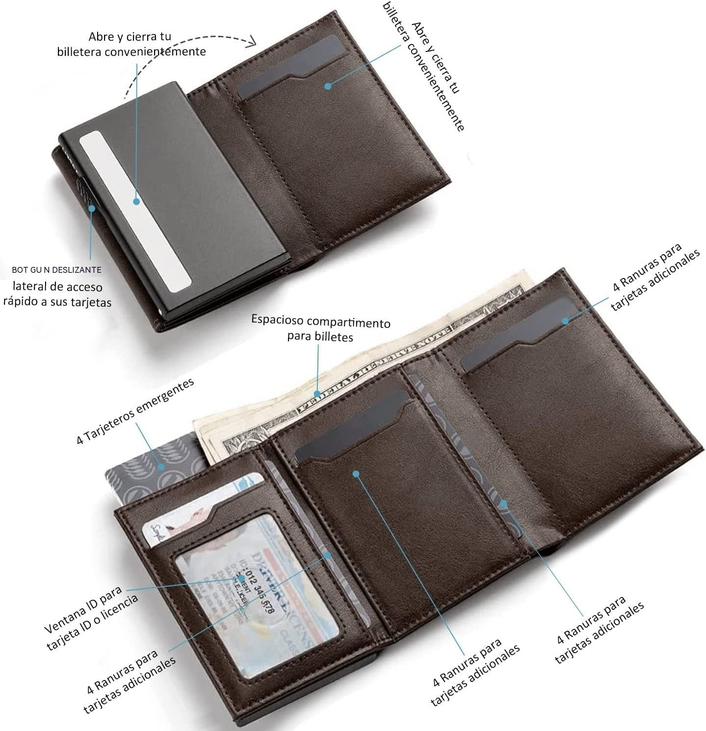 Carbon Fiber Anti-theft Wallet Large Capacity