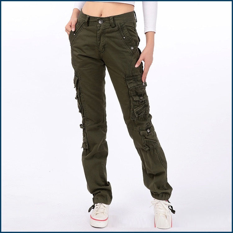 Outdoor Multi-pocket Overalls Fashion Straight Casual