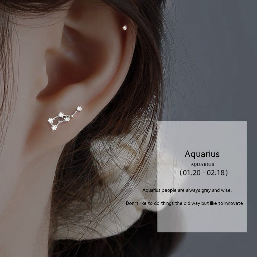 S925 Constellation Stud Earrings