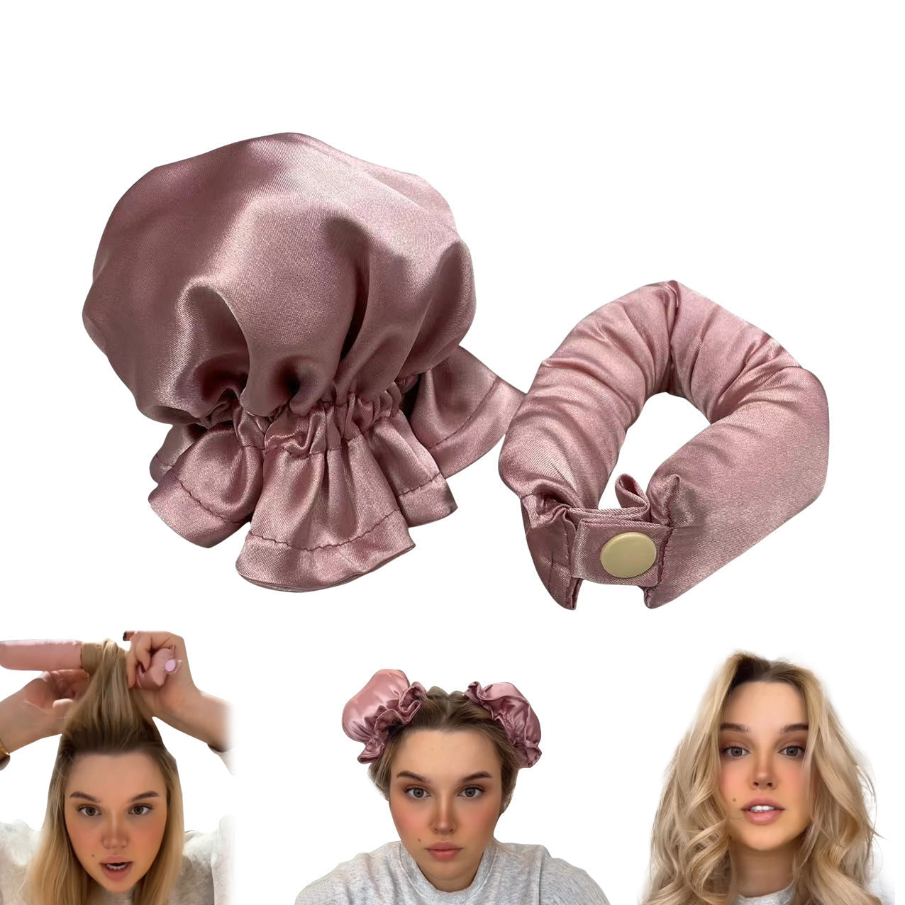 Heatless Cloth-Covered Curling Rod