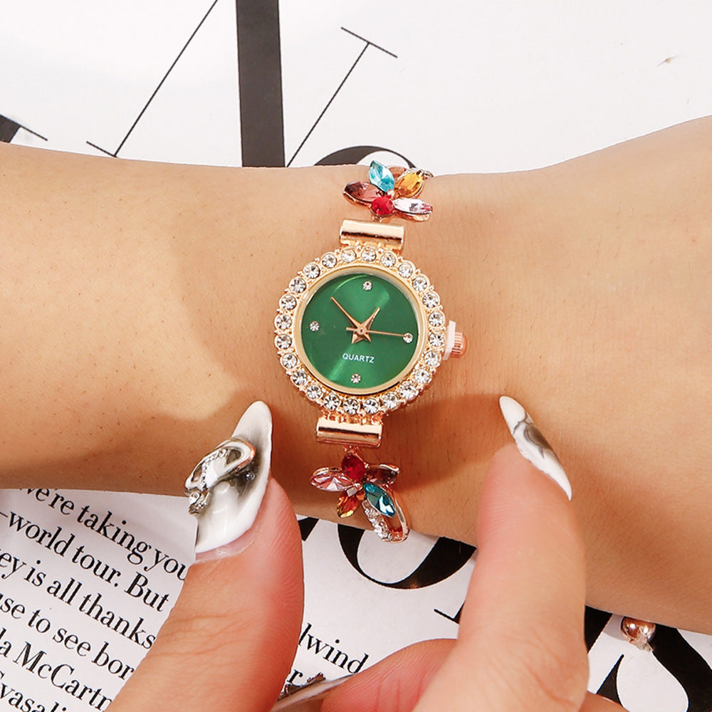 Fashion Diamond Women's Quartz Bracelet Watch