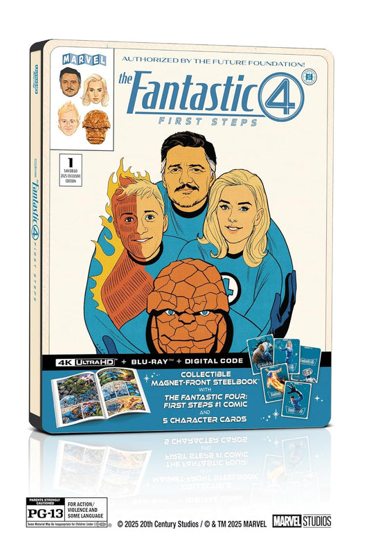 Fantastic Four: First Steps - Amazon Exclusive Steelbook Collector's Edition (4K UHD + Blu-ray + Digital)