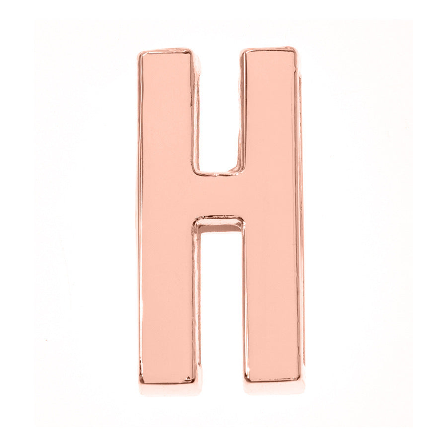 DIY Letter Keychain Glossy Ornament Accessories